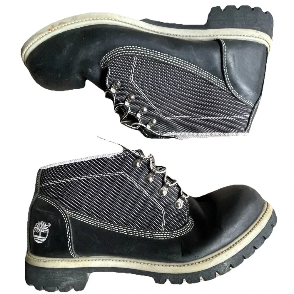 Timberland Campsite Chukka Waterproof Boots Black Gray 13049 Mens 14M